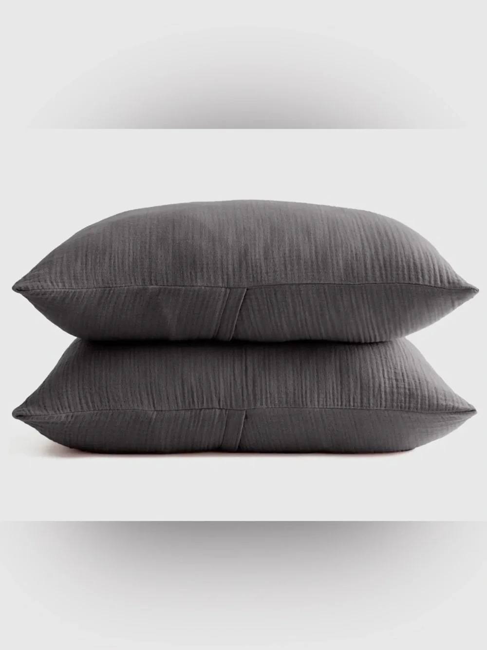 NWOT Quince Organic Cotton Gauze Sham Set, Standard (Charcoal) *2 sets available